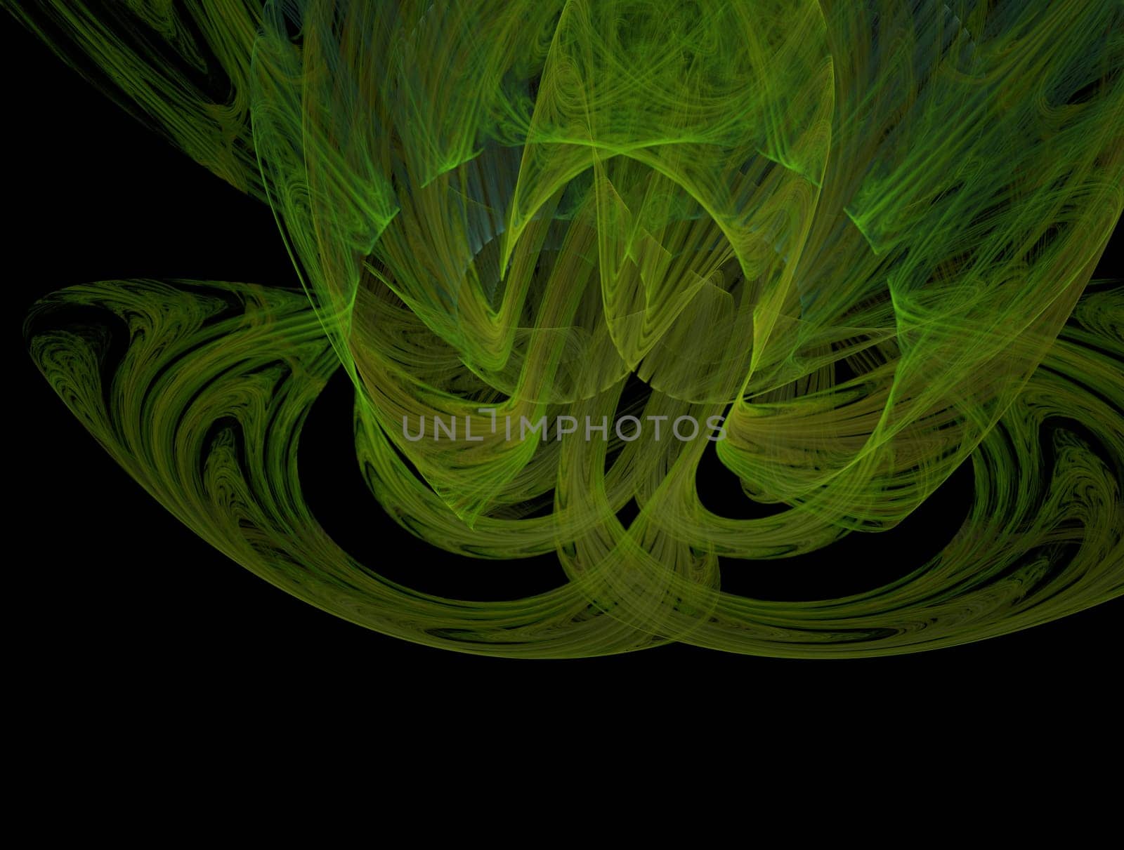 Imaginatory lush fractal texture image abstract background