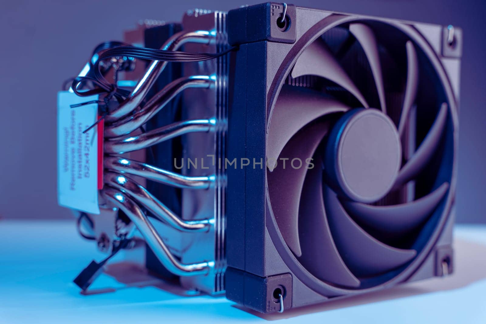 Computer fan. modern powerful cooler for cooling the CPU by audiznam2609