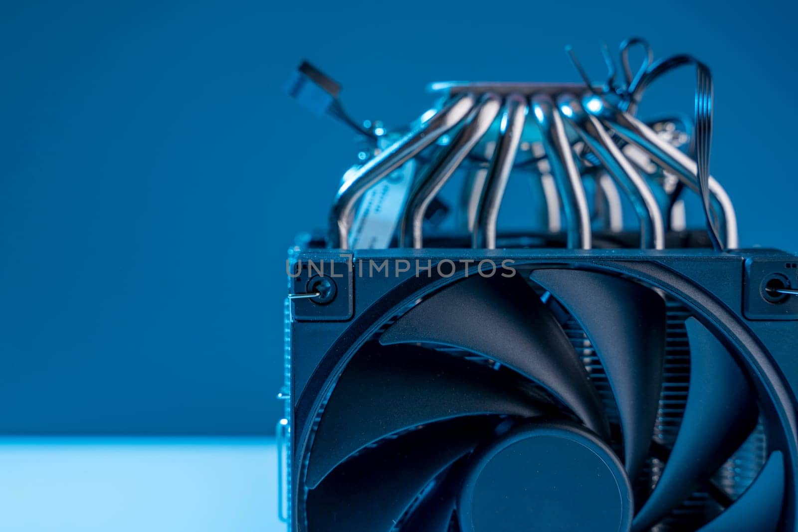 Computer fan. modern powerful cooler for cooling the CPU by audiznam2609