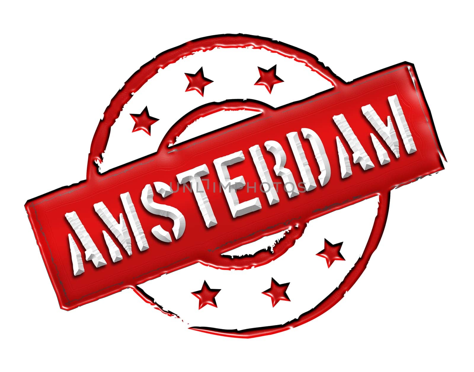 Sign and stamp for your presentation, for websites and many more named Amsterdam
