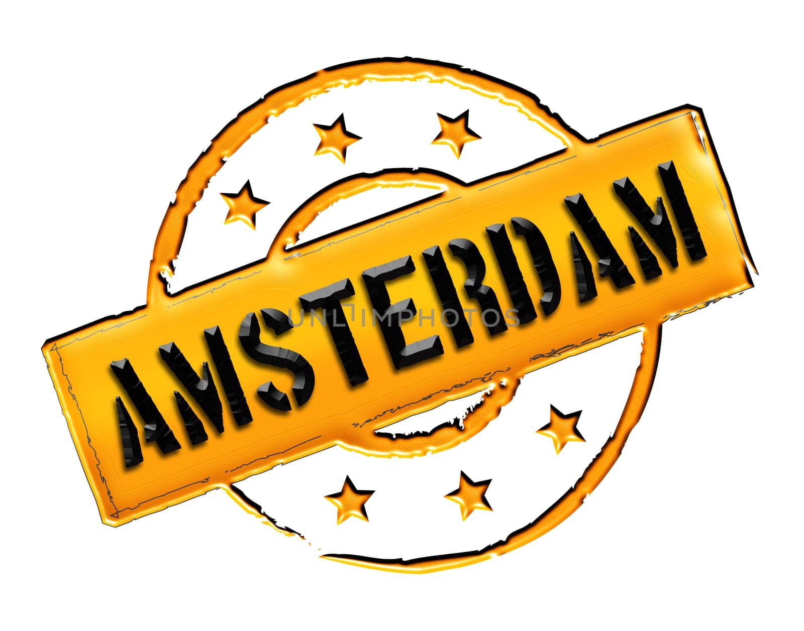 Sign and stamp for your presentation, for websites and many more named Amsterdam