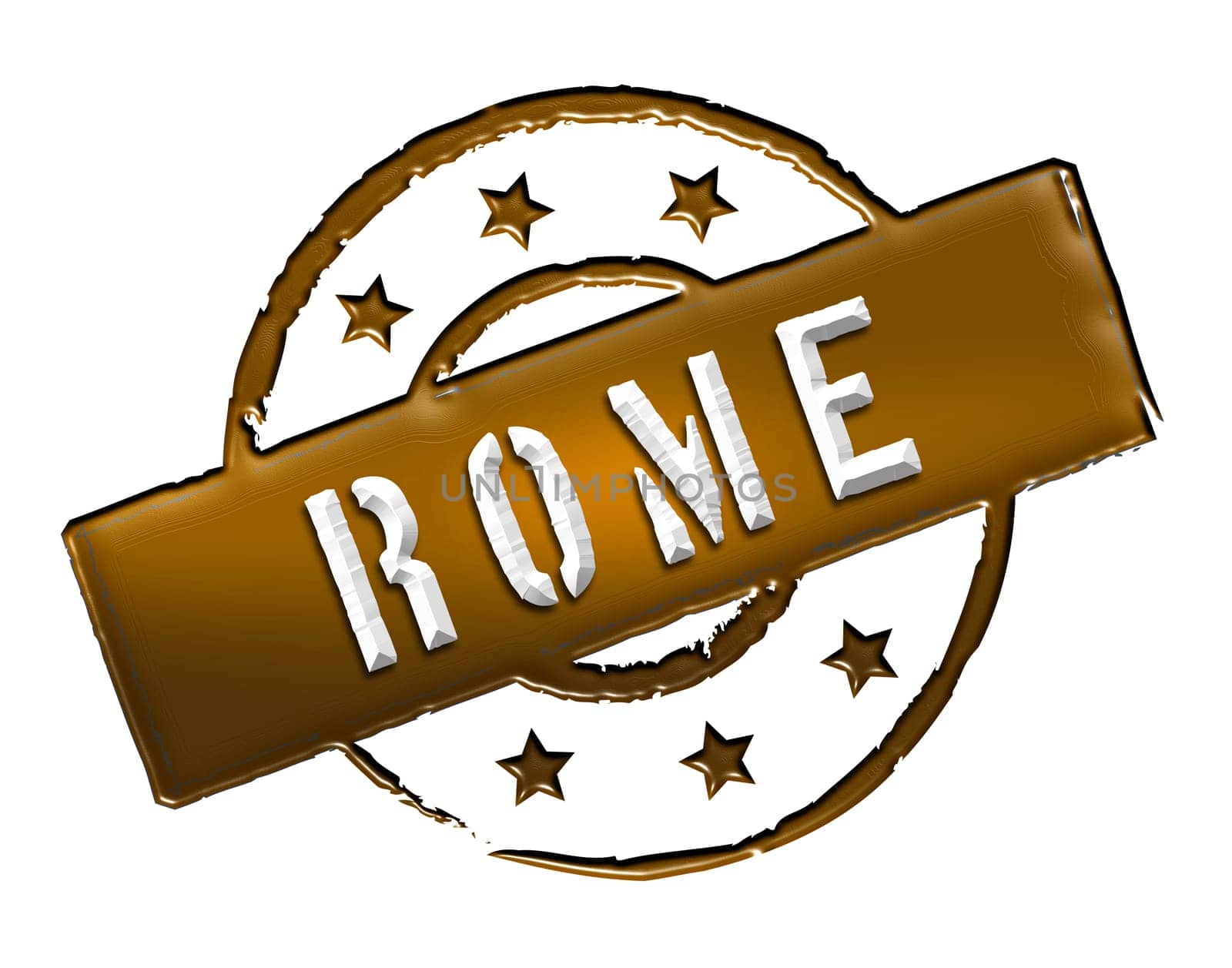 Sign and stamp for your presentation, for websites and many more named Rome