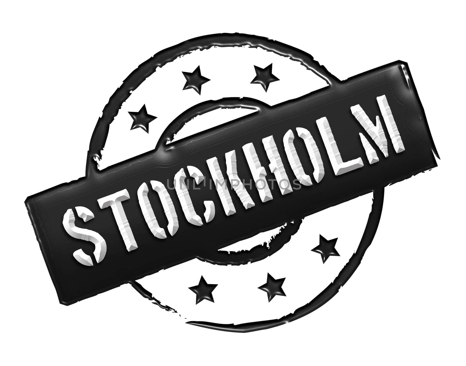 Sign and stamp for your presentation, for websites and many more named Stockholm