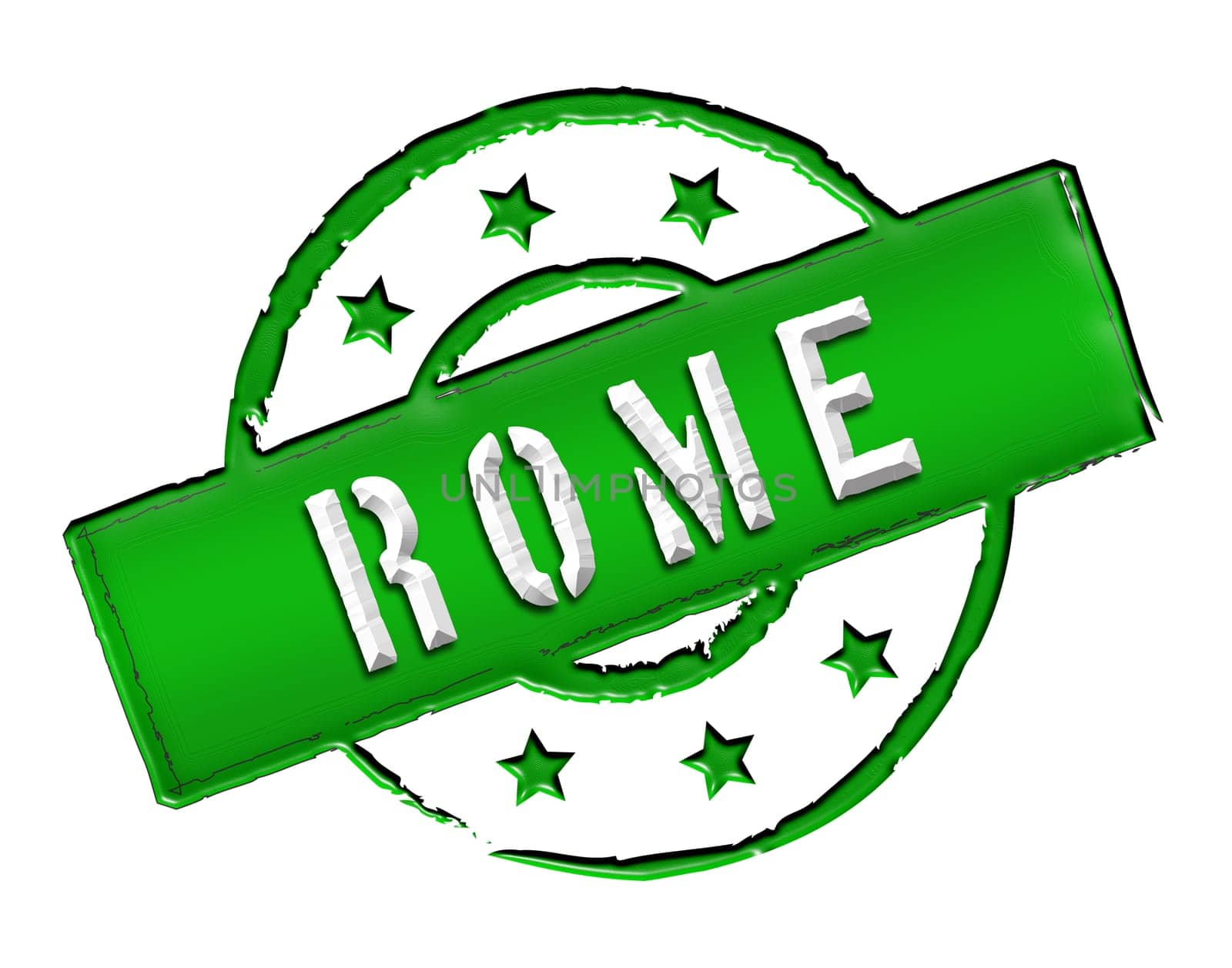Sign and stamp for your presentation, for websites and many more named Rome