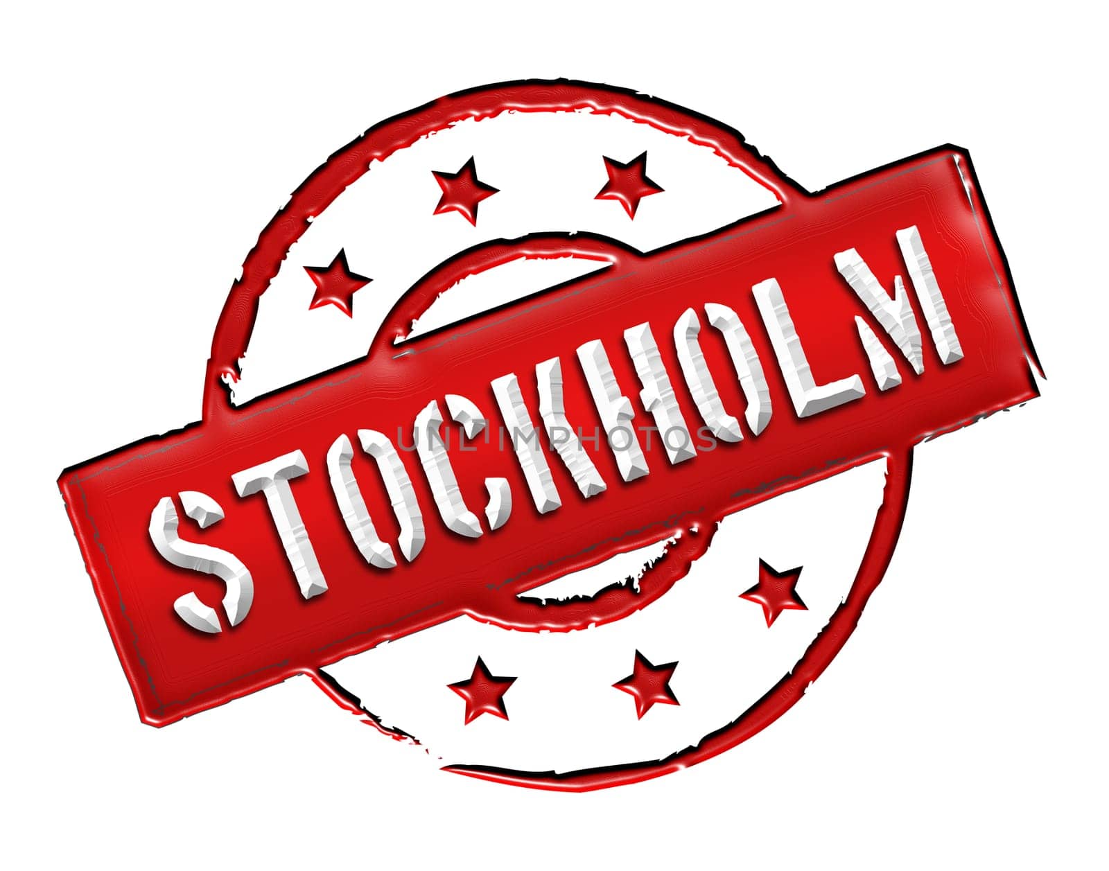 Sign and stamp for your presentation, for websites and many more named Stockholm