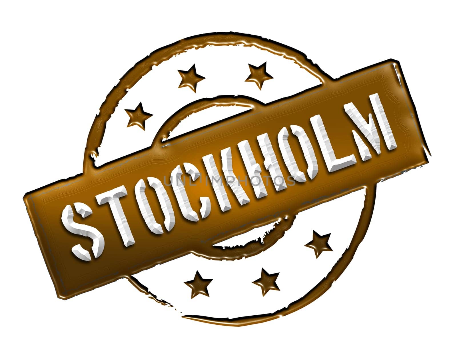 Sign and stamp for your presentation, for websites and many more named Stockholm