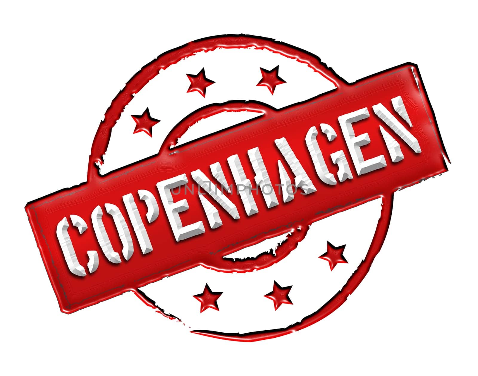 Sign and stamp for your presentation, for websites and many more named Copenhagen
