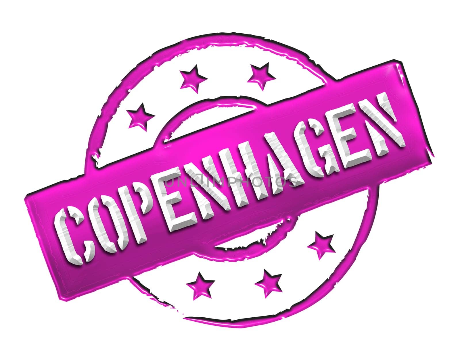 Sign and stamp for your presentation, for websites and many more named Copenhagen