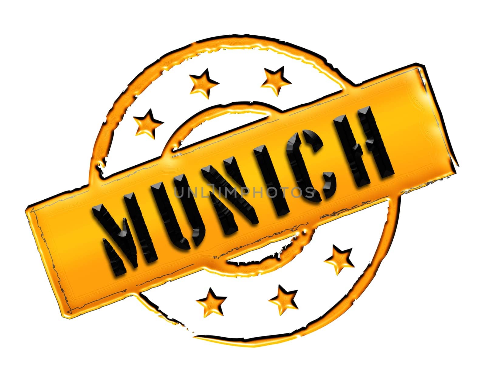 Sign and stamp for your presentation, for websites and many more named München