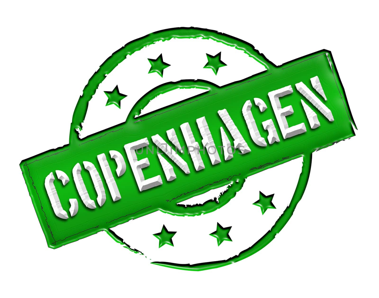 Sign and stamp for your presentation, for websites and many more named Copenhagen