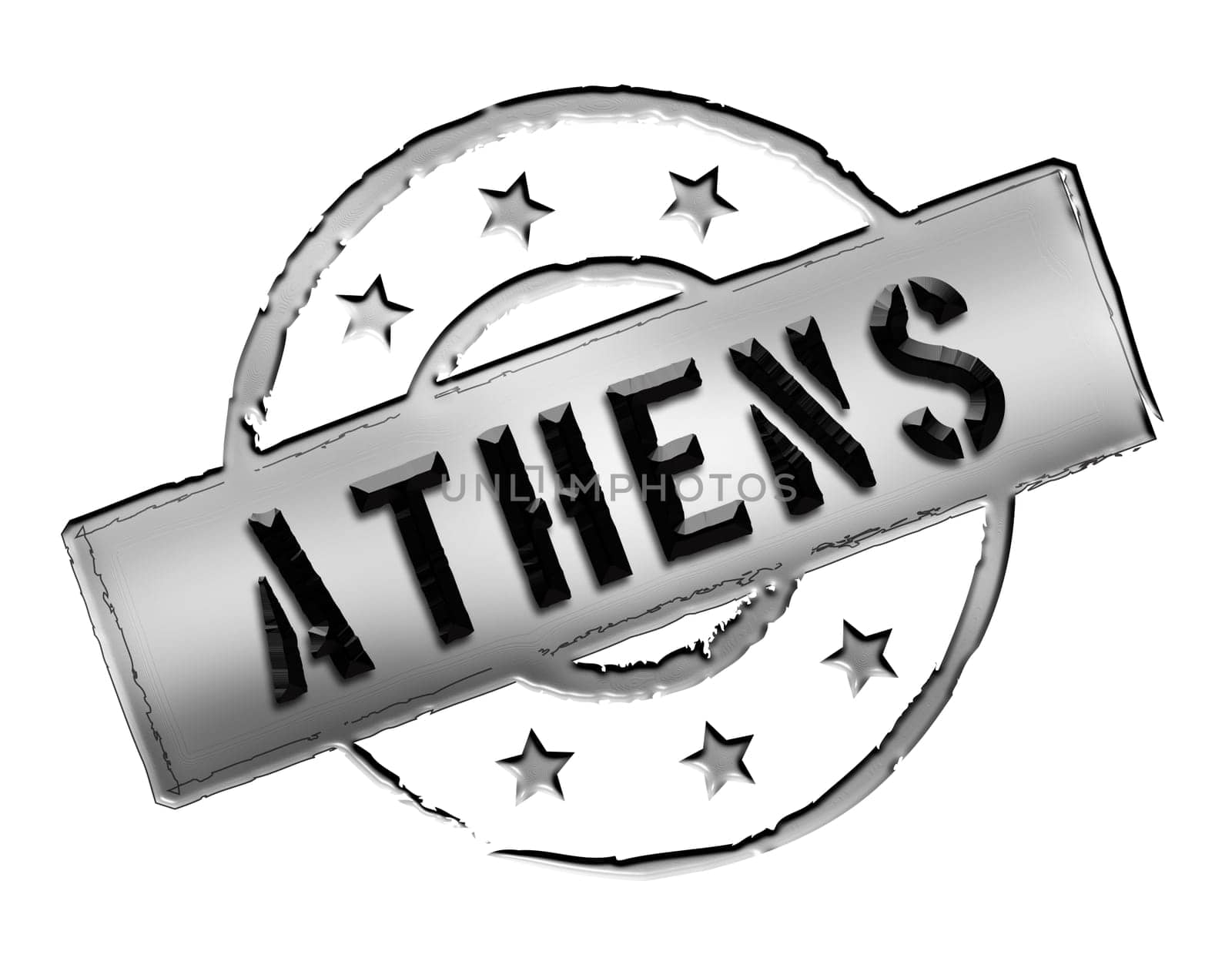 Sign and stamp for your presentation, for websites and many more named Athens