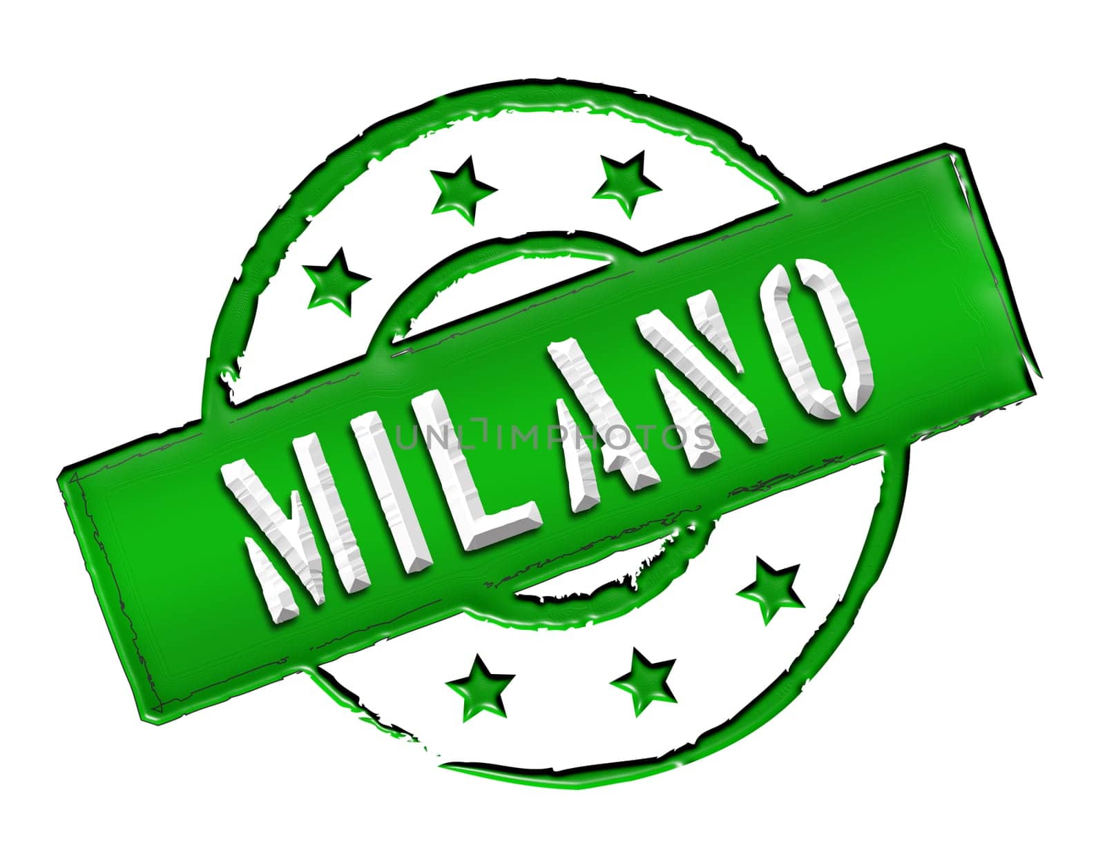 Sign and stamp for your presentation, for websites and many more named Milano