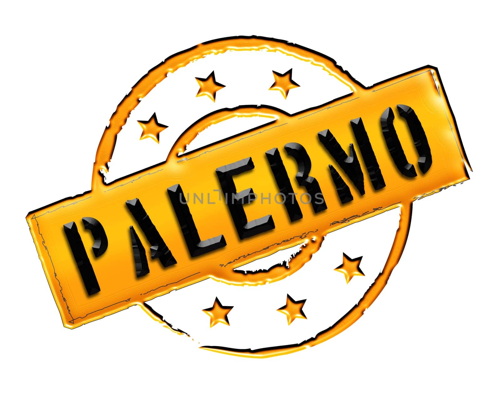 Sign and stamp for your presentation, for websites and many more named Palermo
