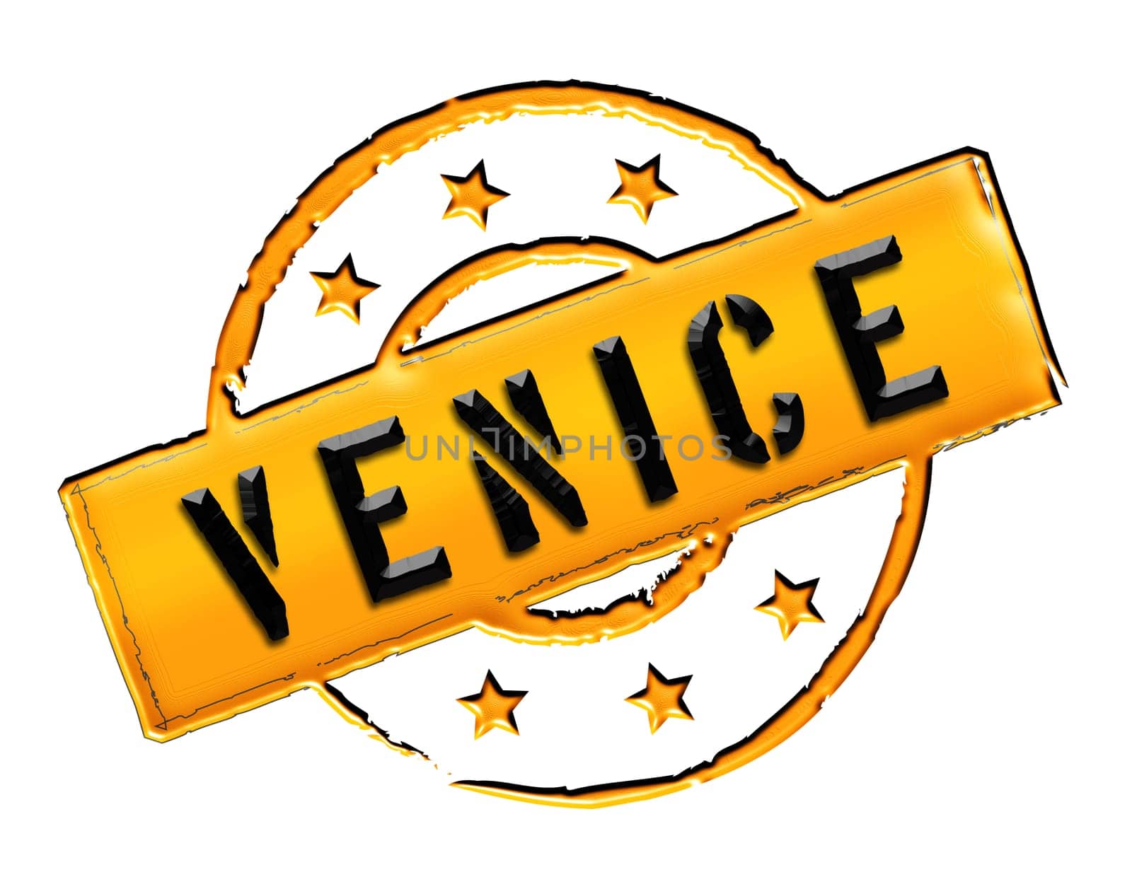 Sign and stamp for your presentation, for websites and many more named Venice