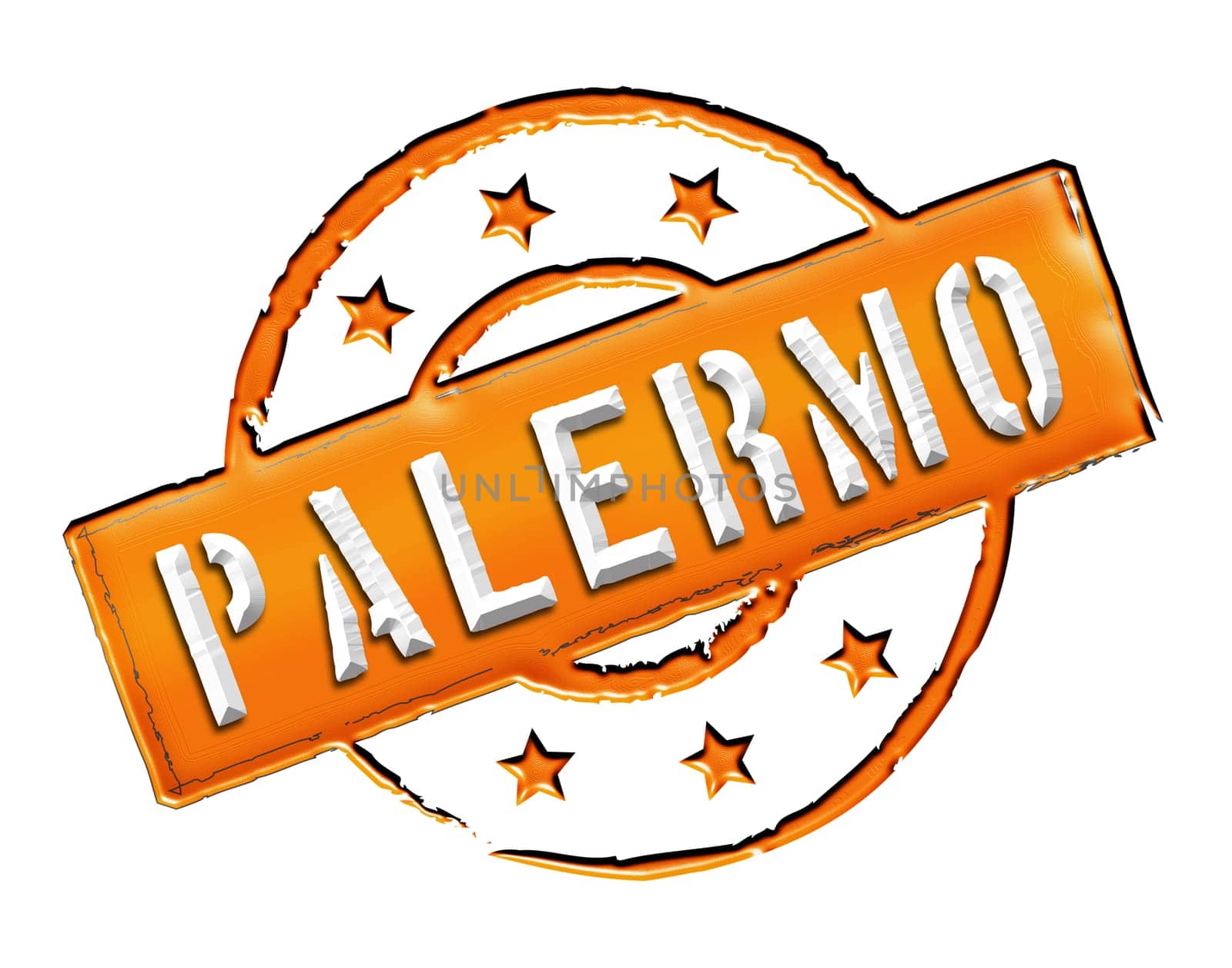 Sign and stamp for your presentation, for websites and many more named Palermo