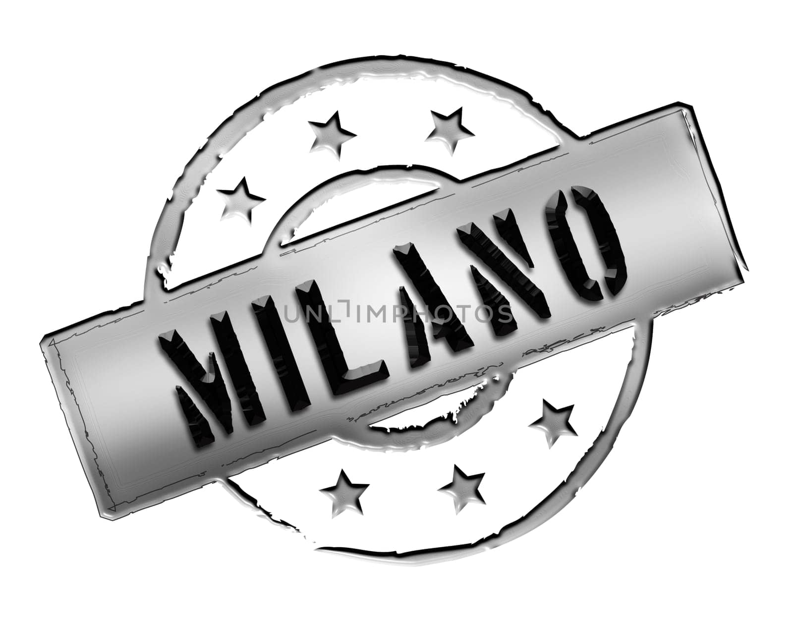 Sign and stamp for your presentation, for websites and many more named Milano