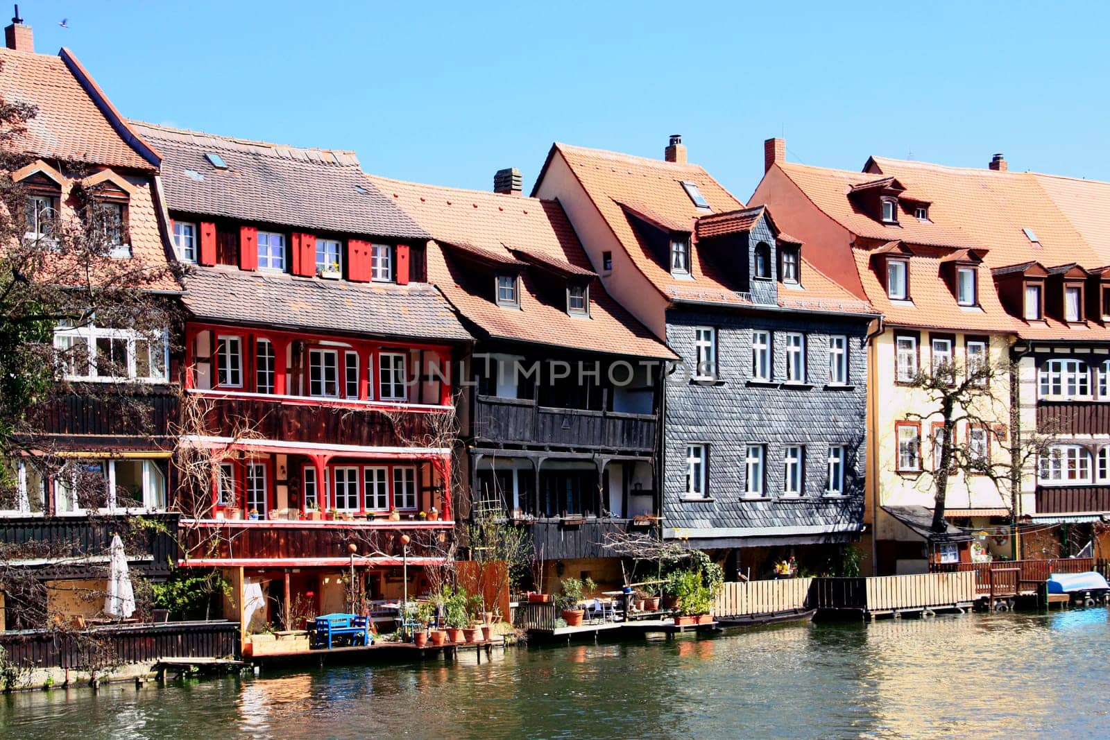 The former fishermen's quarter in Bamberg an der Regnitz,called "Little Venice"",Bavaria,Germany"