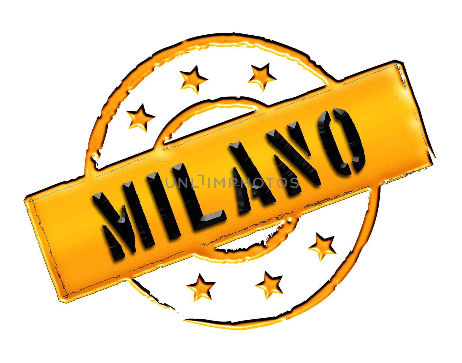 Sign and stamp for your presentation, for websites and many more named Milano
