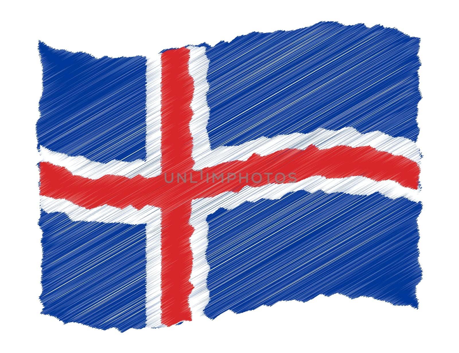 Iceland - The beloved country as a symbolic representation as heart - Das geliebte Land als symbolische Darstellung als Herz