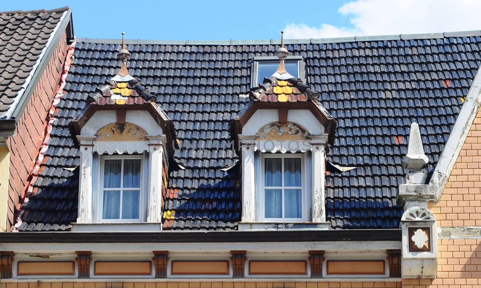 Detail of the building in Gengenbach in the Black Forest