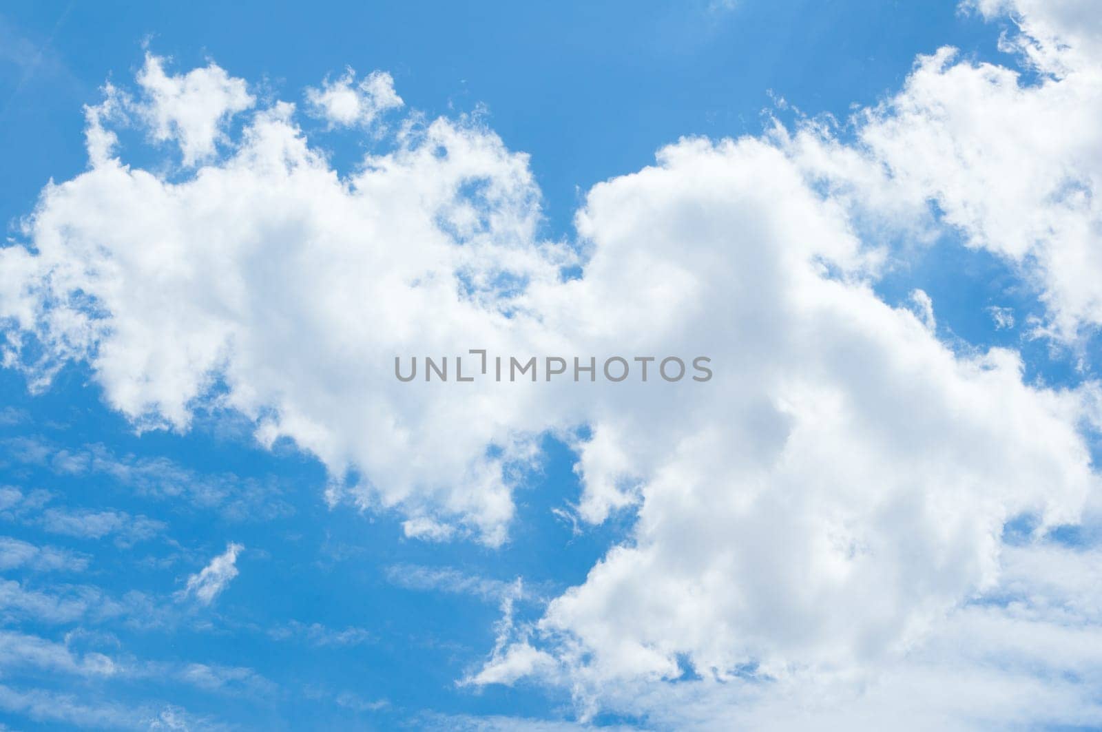 Summer blue sky with clouds