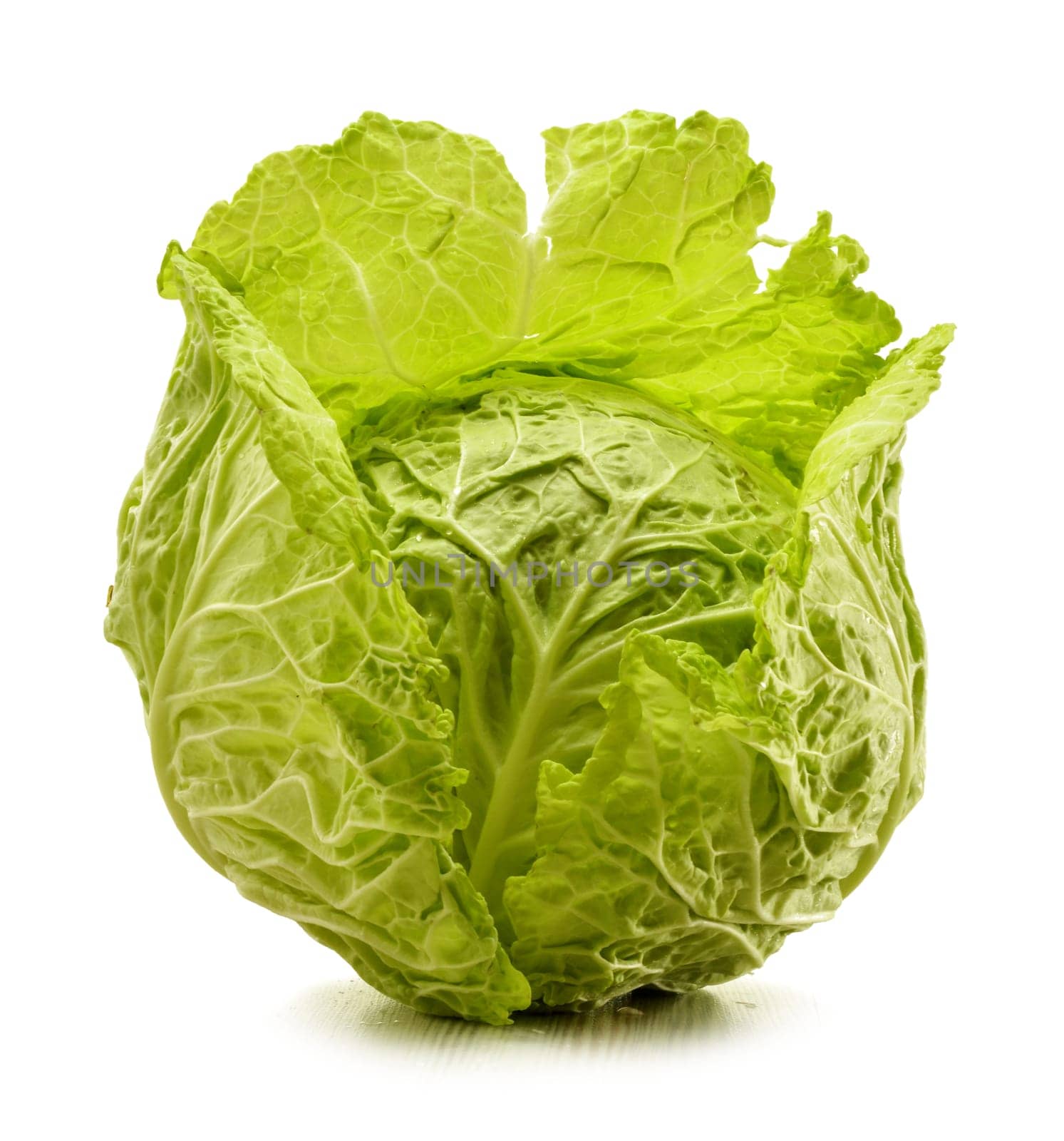 Fresh cabbage isolated on white