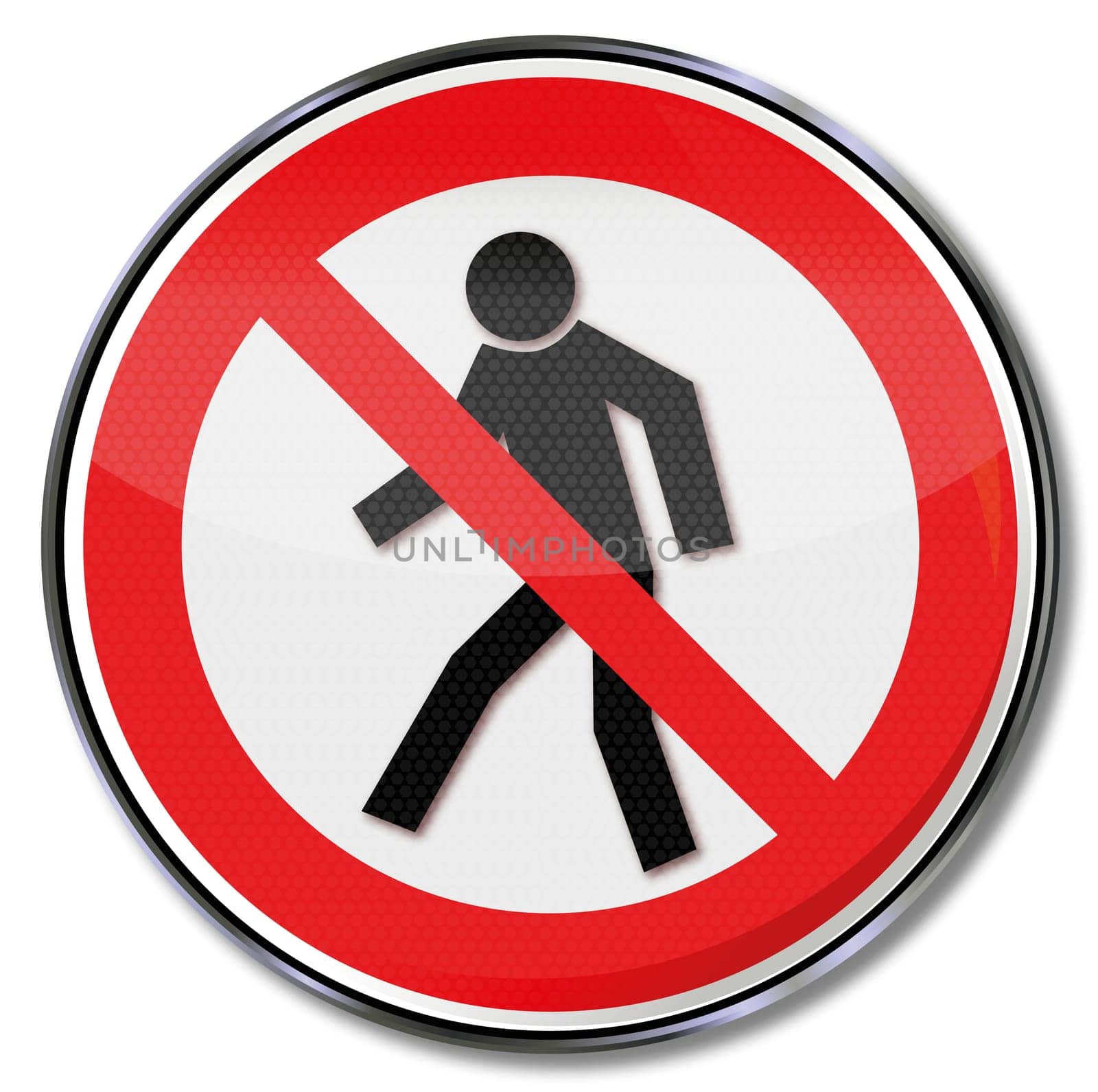 Traffic sign passage prohibited