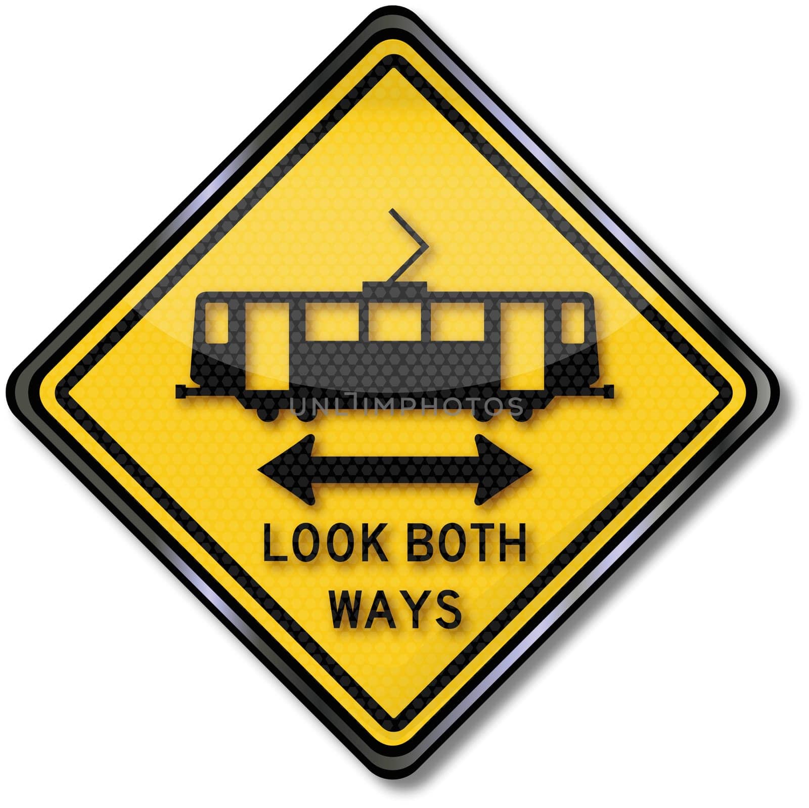 Traffic sign tram
