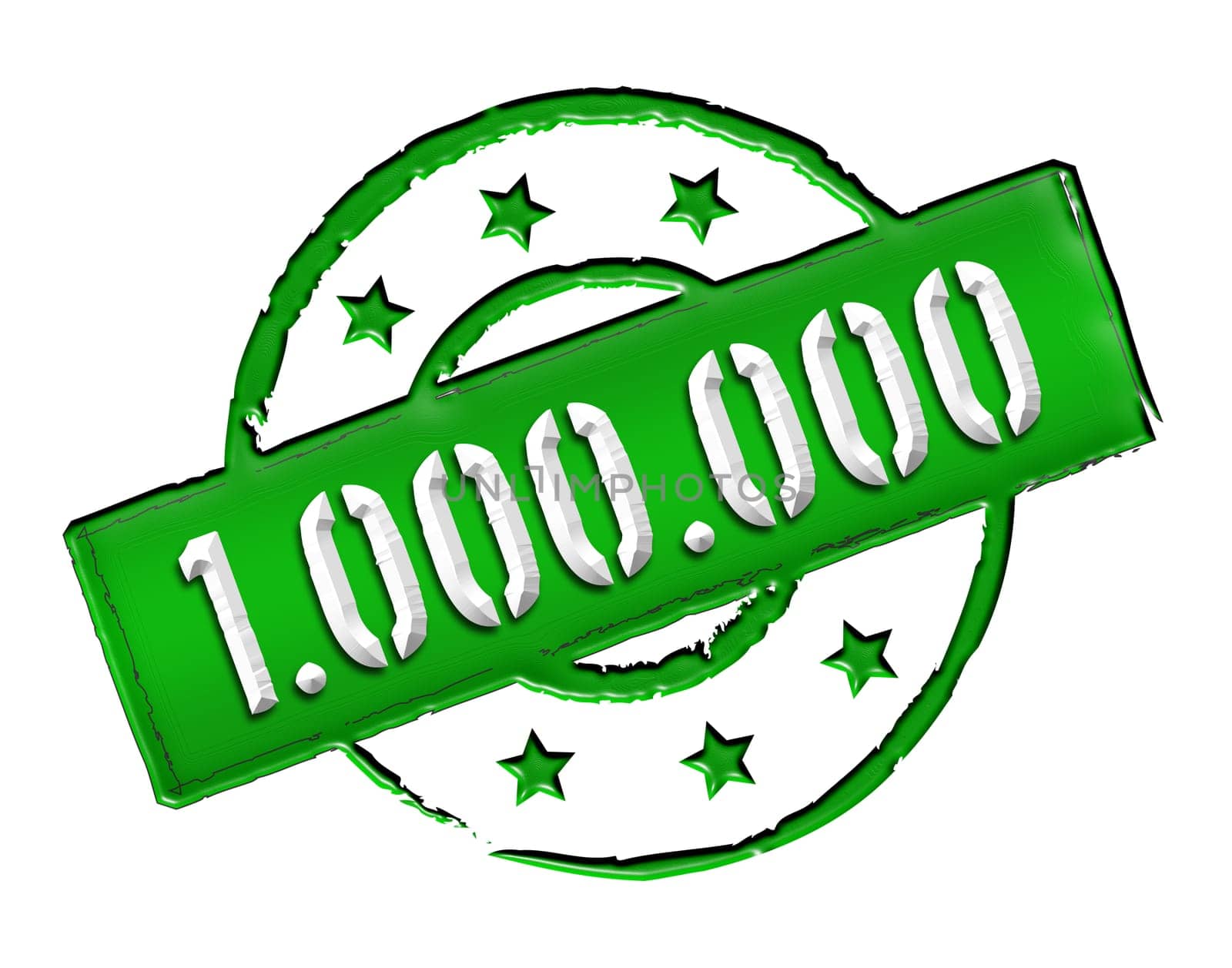 Sign and stamp for your presentation, for websites and many more named 1.000.000
