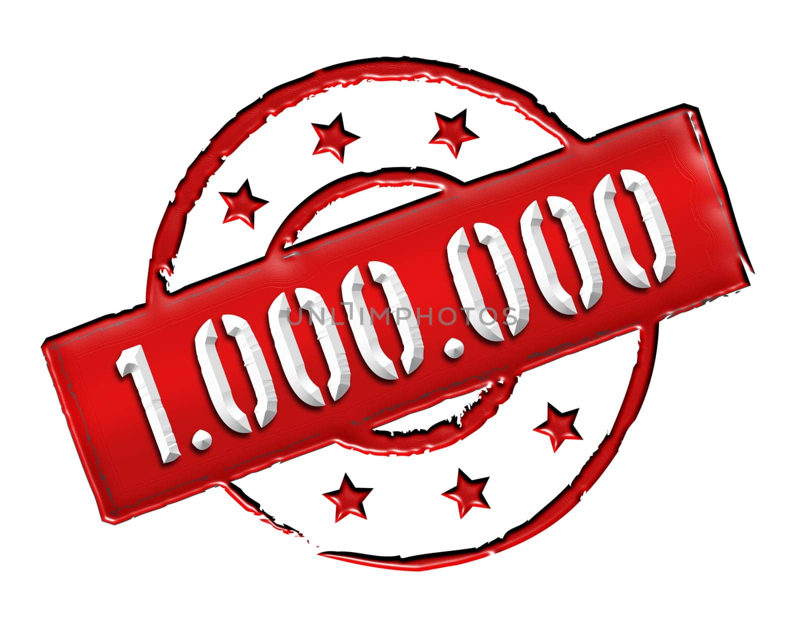 Sign and stamp for your presentation, for websites and many more named 1.000.000