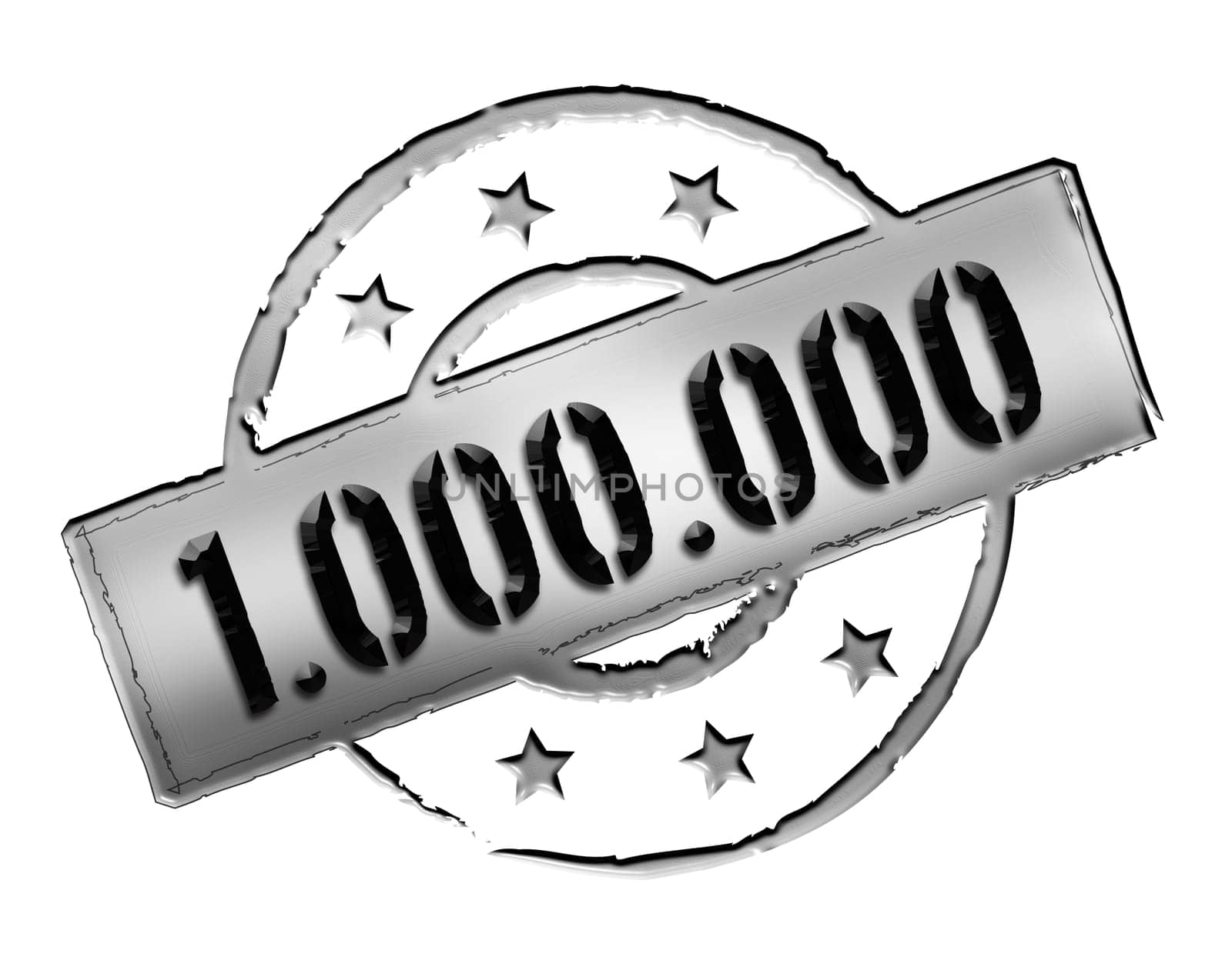 Sign and stamp for your presentation, for websites and many more named 1.000.000
