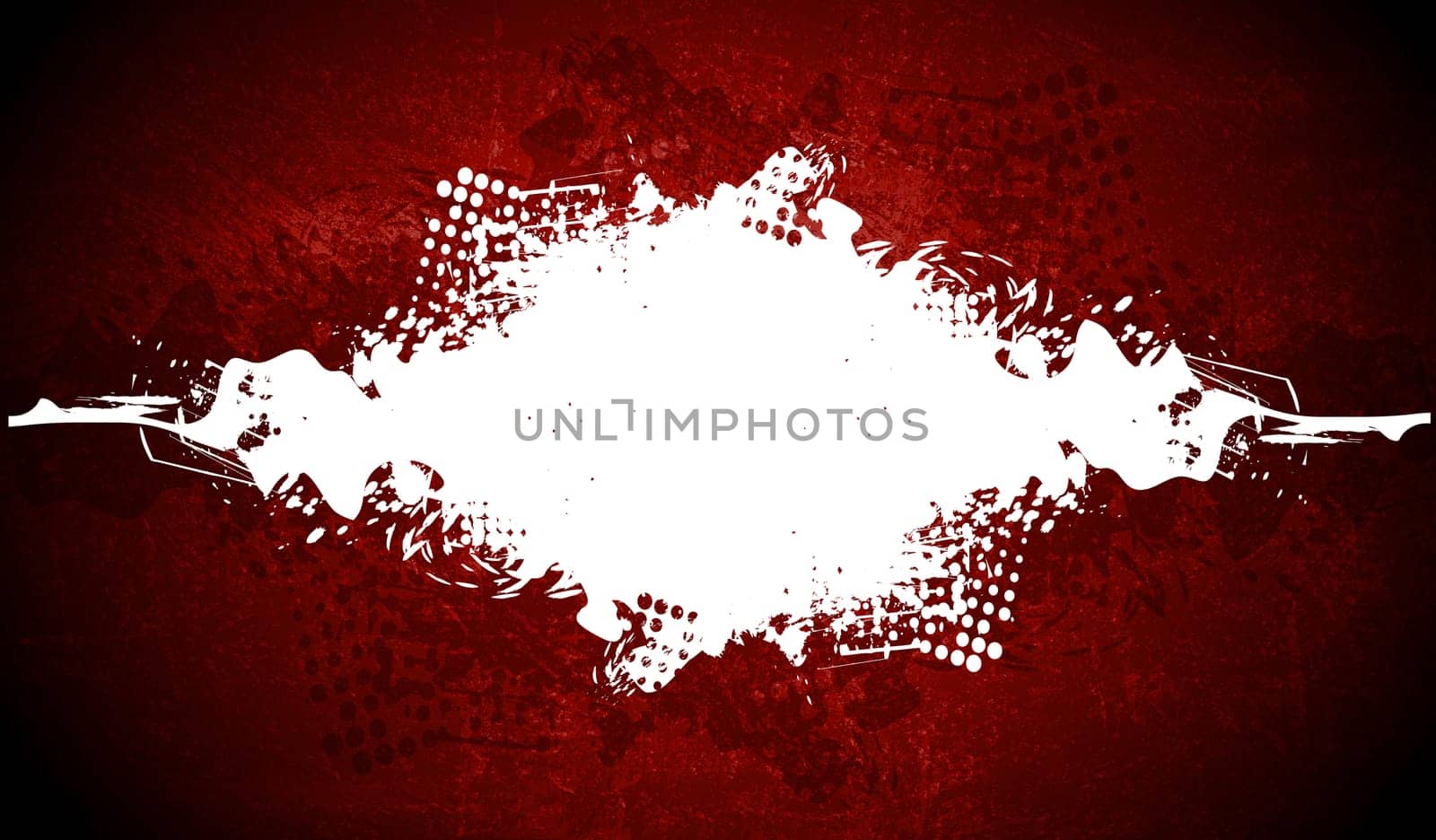 Dark red background and white blot. Eps 10
