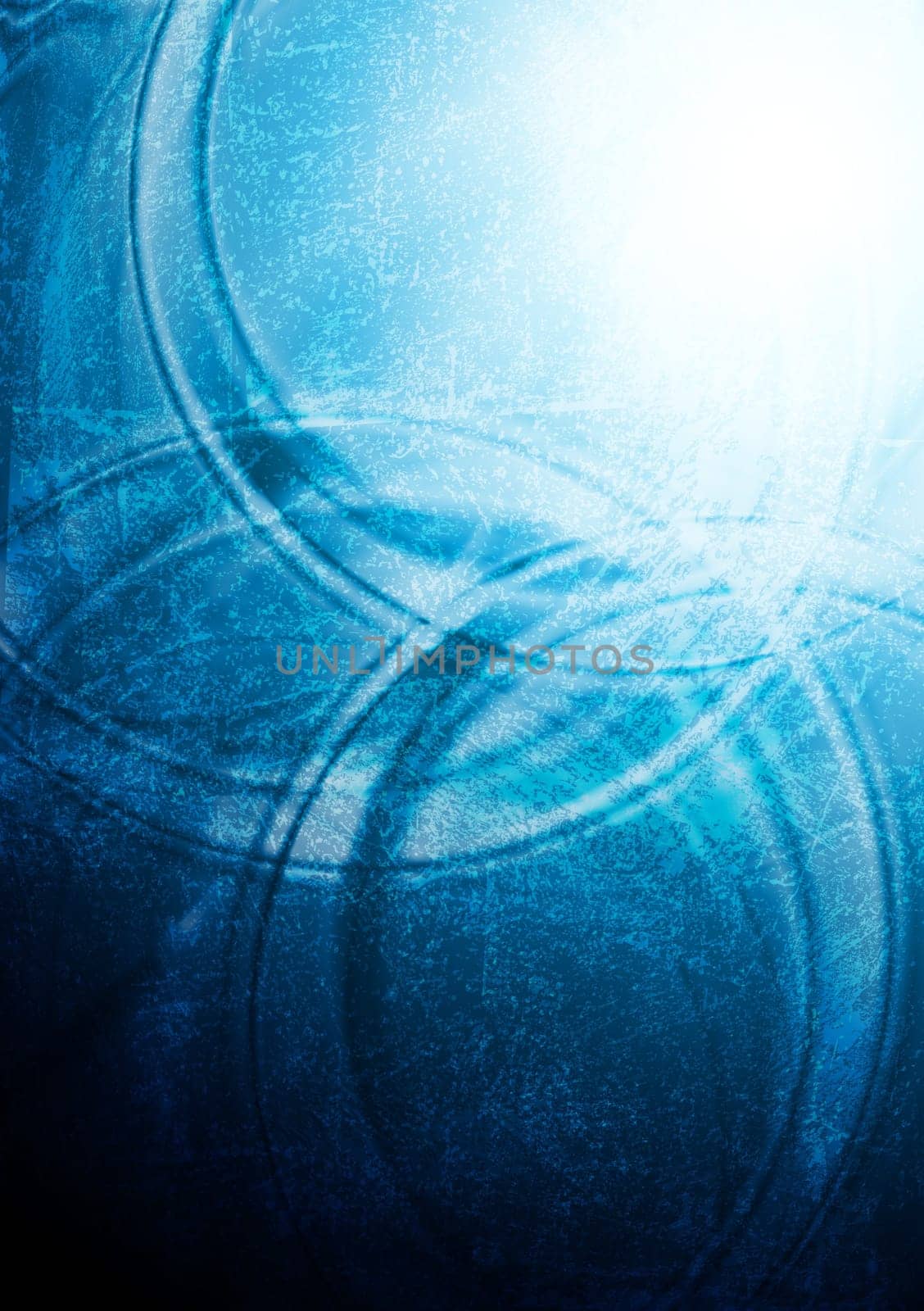Bright blue wavy design. Grunge style eps 10