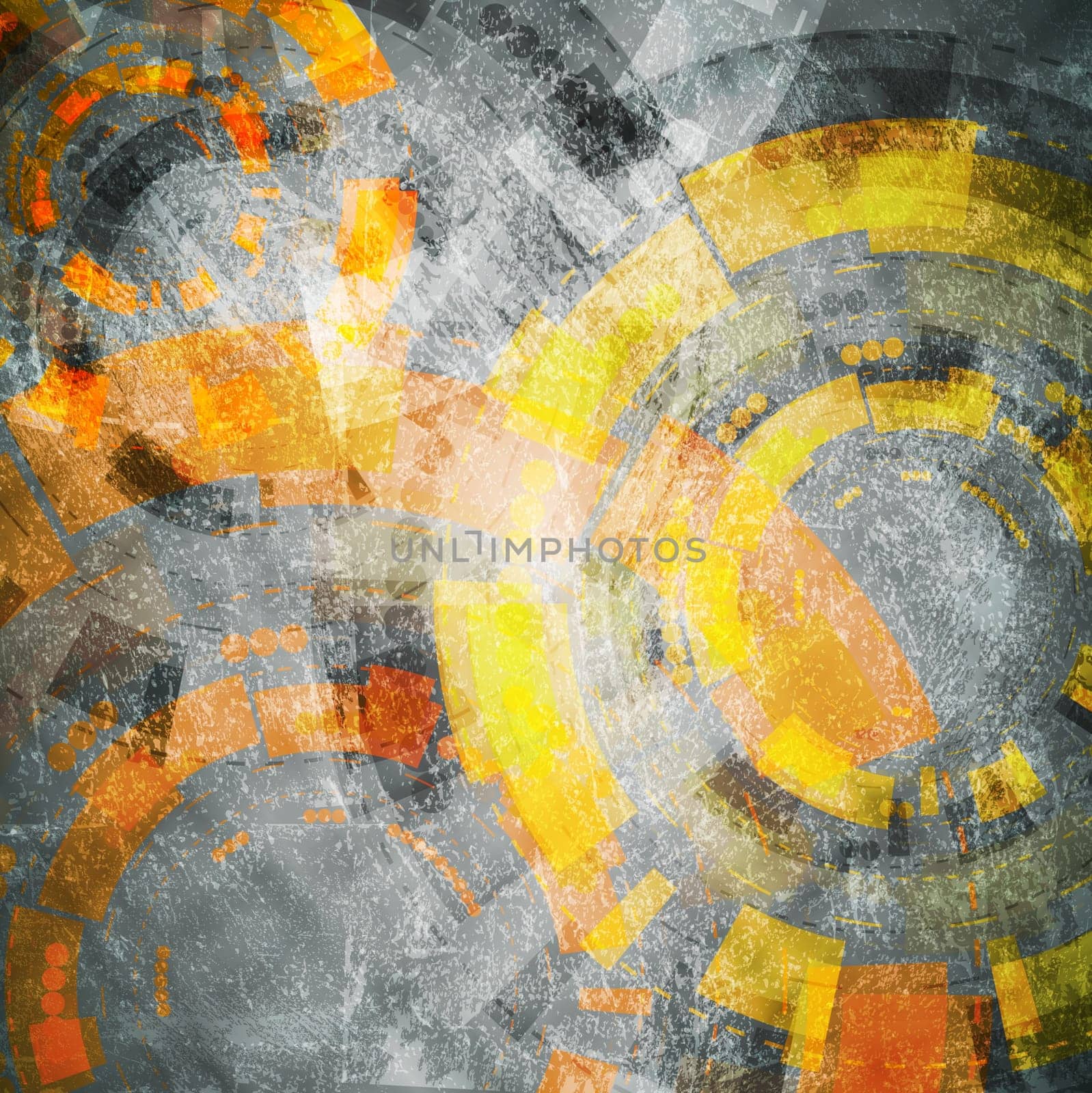 Grunge hi-tech design. Vector eps 10