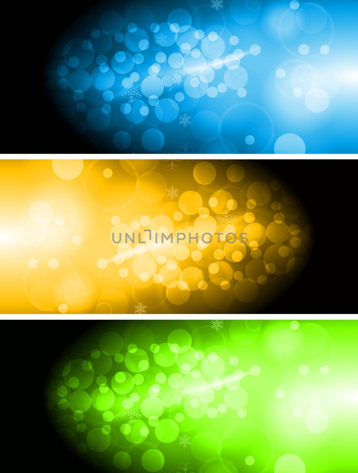 Set of vibrant christmas banners. Eps 10