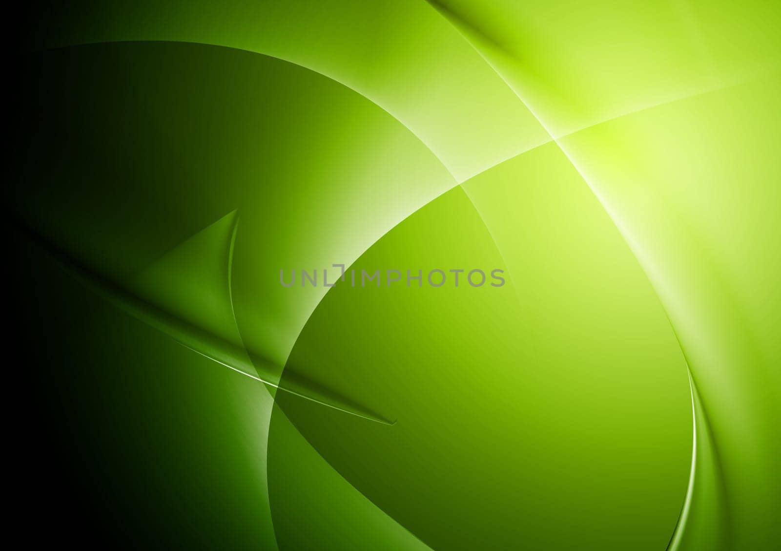 Green abstract wavy background. Eps 10 vector