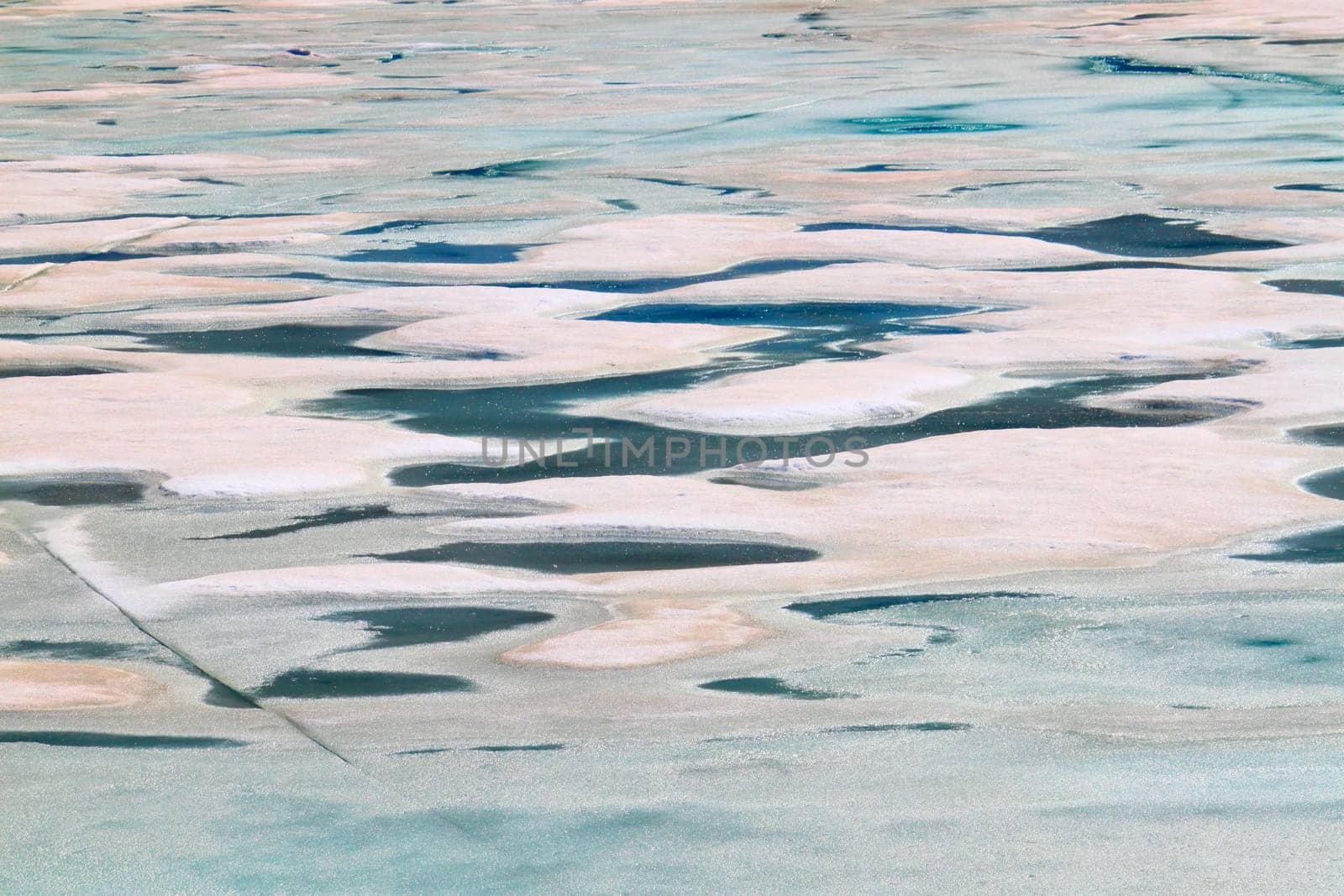 Pool of glacial meltwater below the Grinnell Glacier in northern Montana.