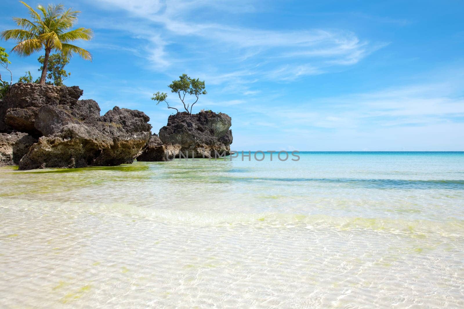 Beautiful beach in Boracay, Philippines