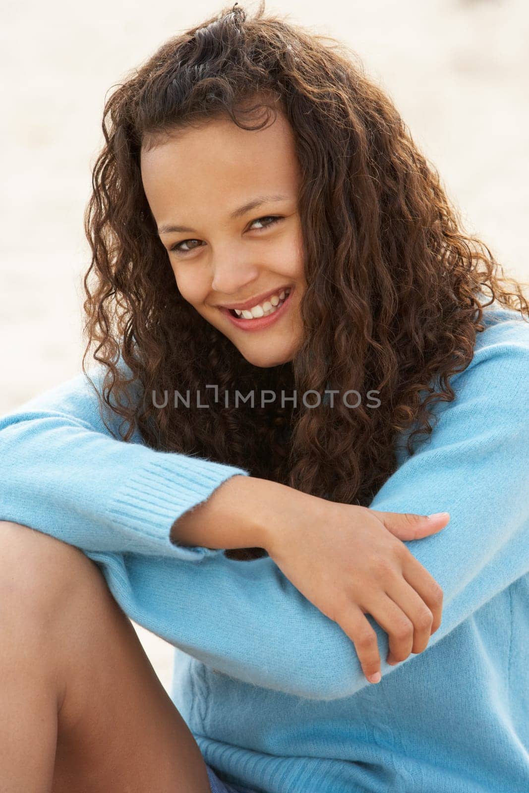 Portrait teenage girl outdoors