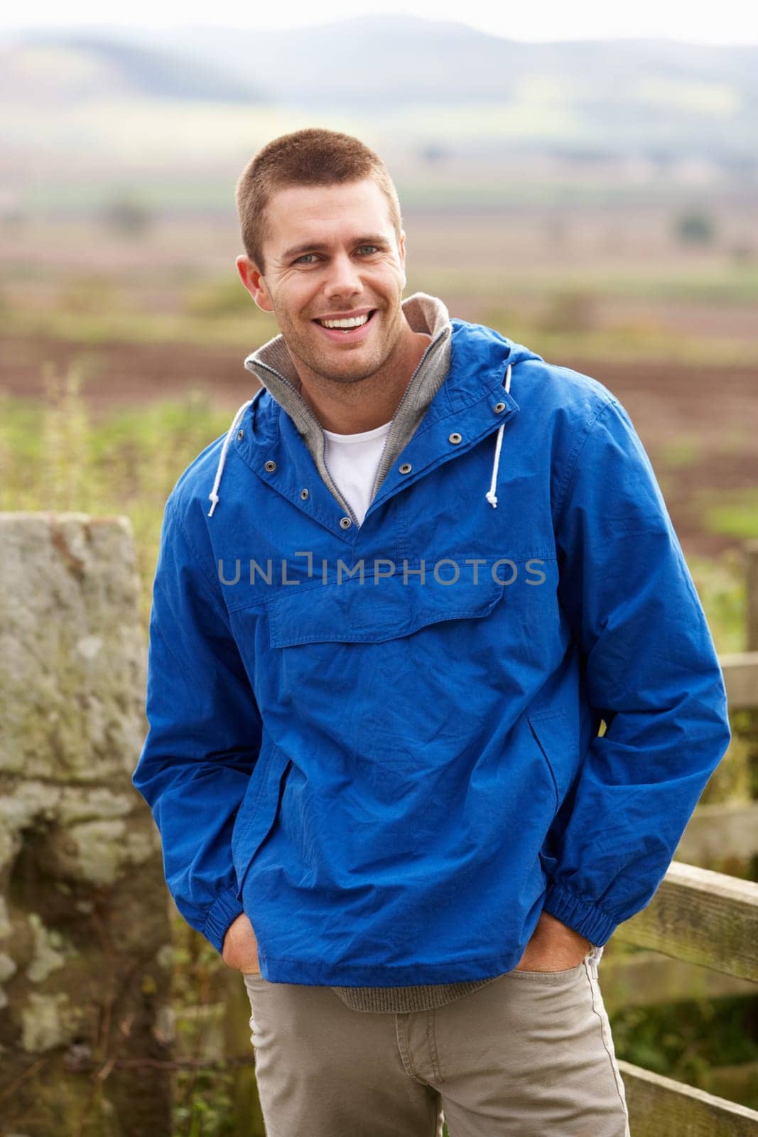 Man in countryside