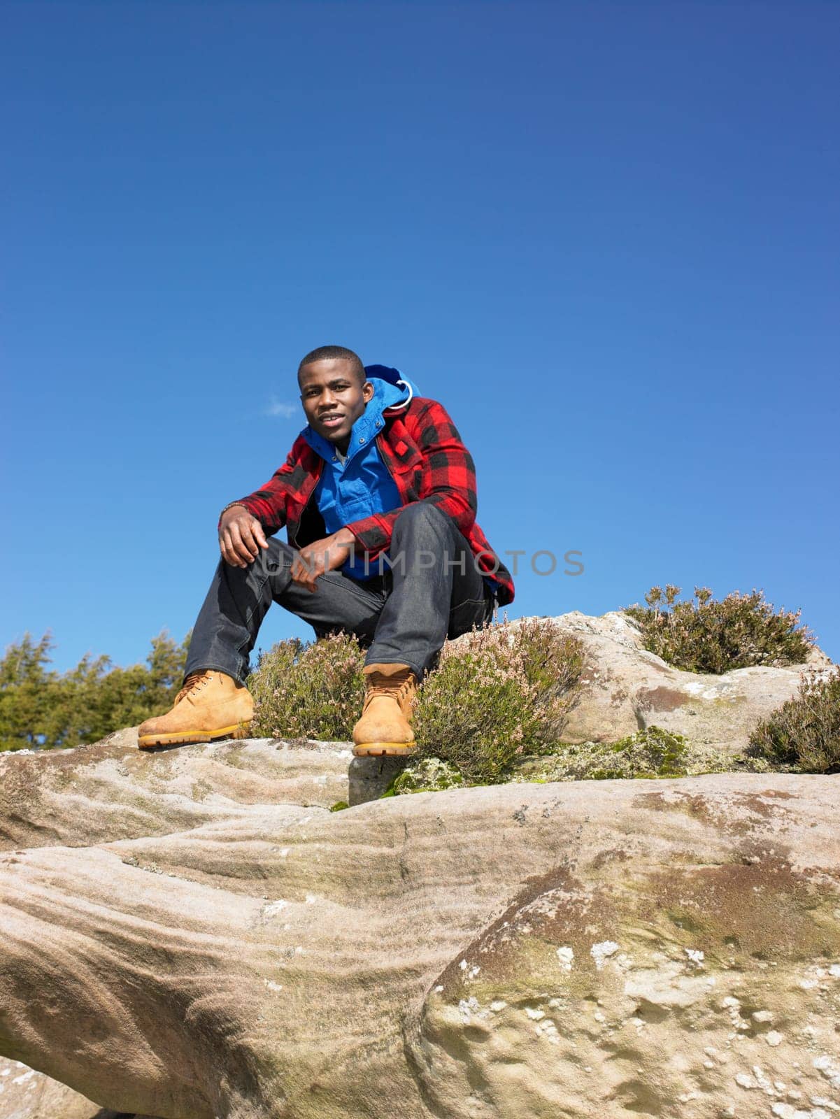 Young man in the country