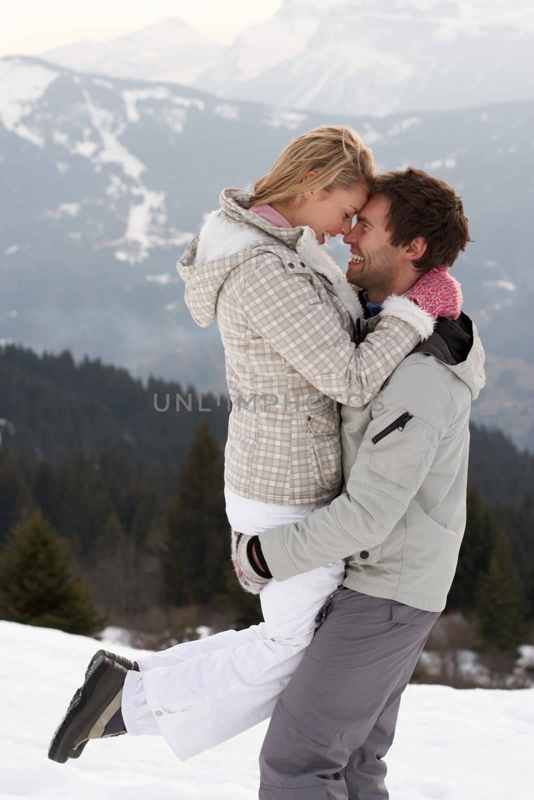 Young Couple On Winter Vacation