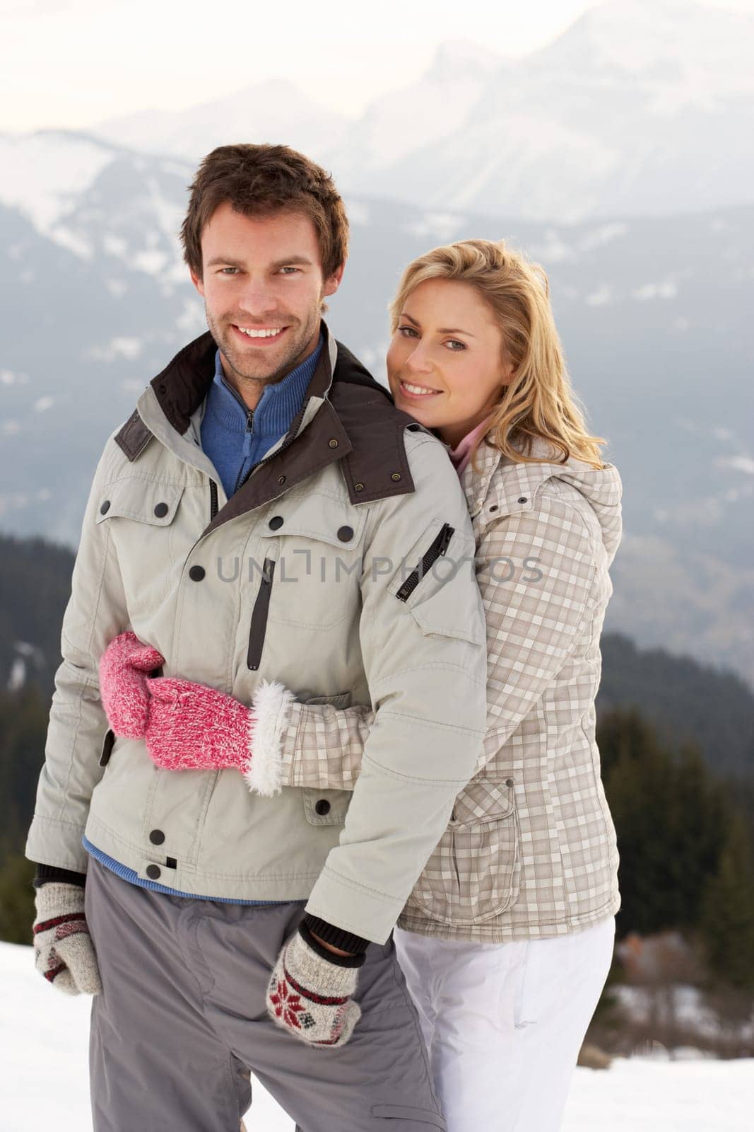 Young Couple On Winter Vacation
