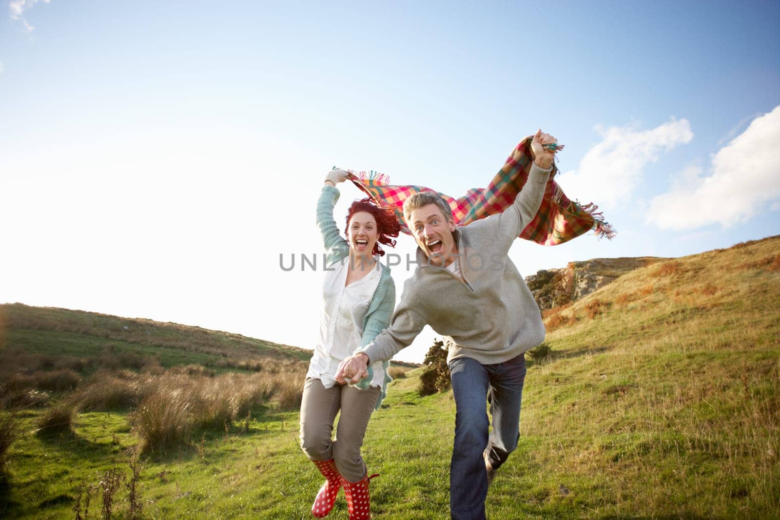 Couple in countryside