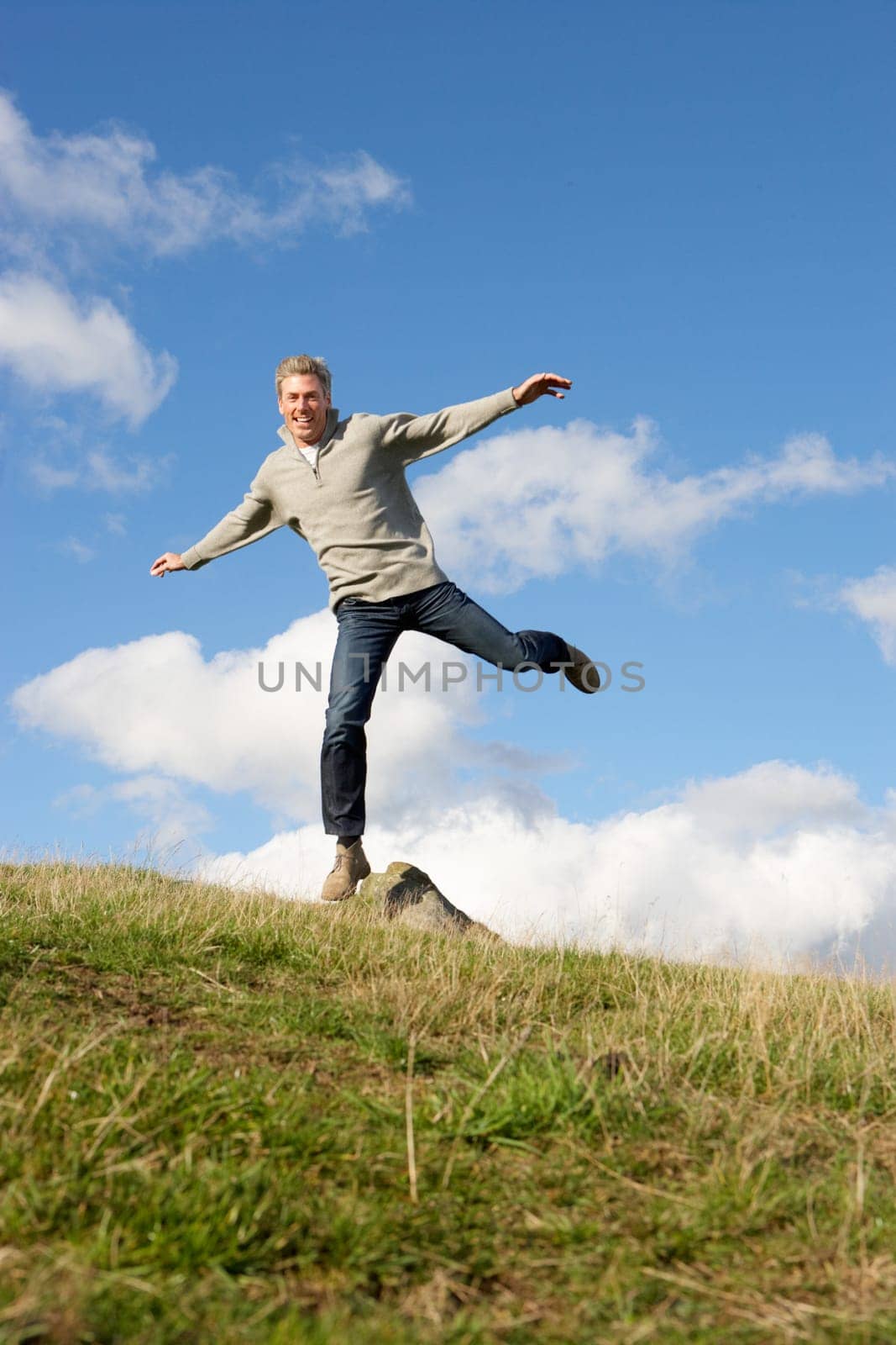 Man in countryside