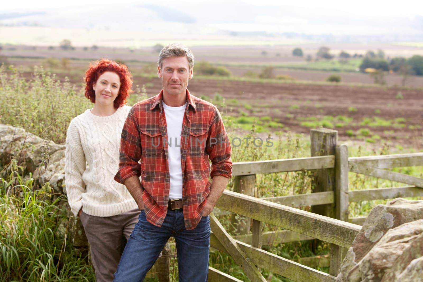 Couple in countryside