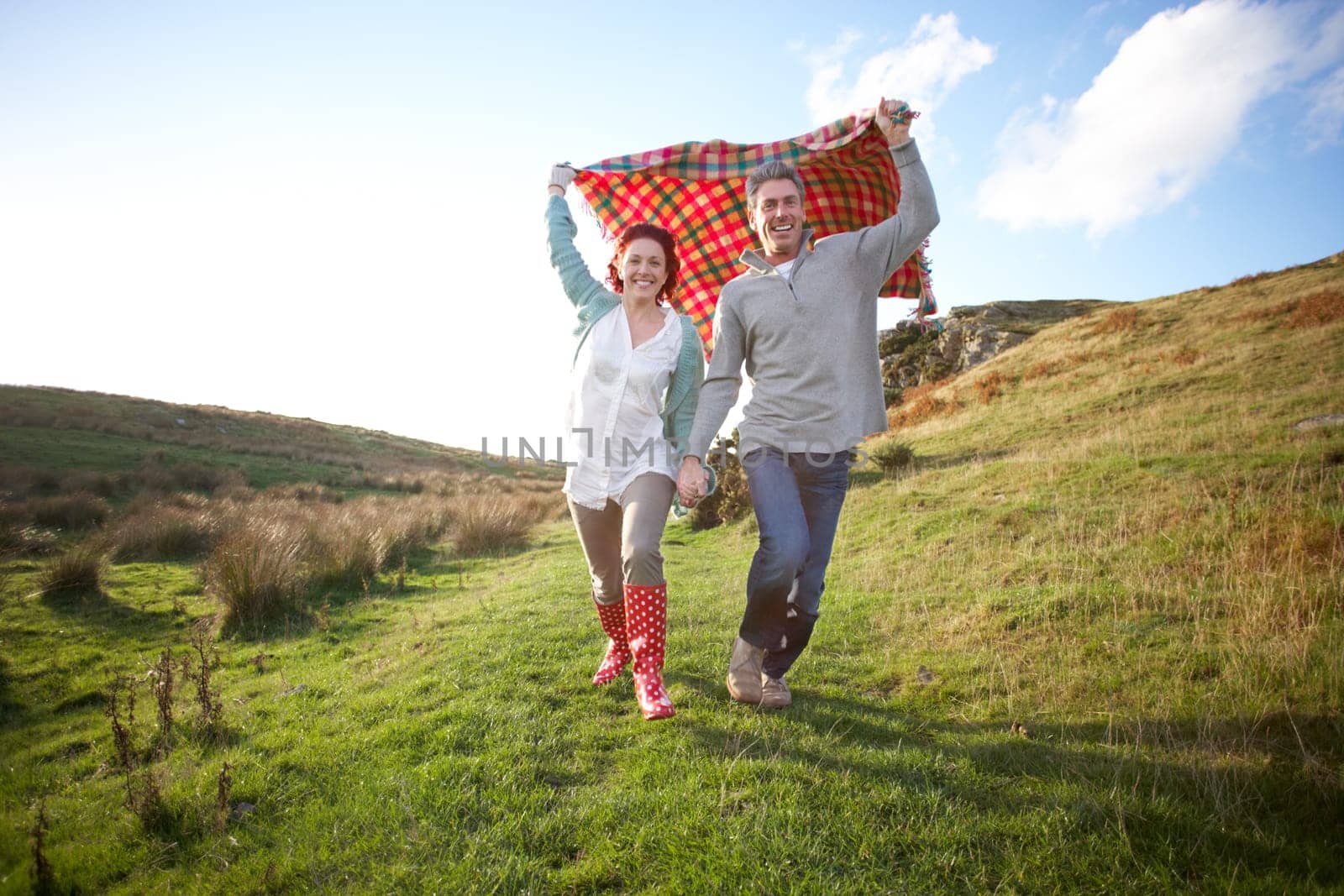 Couple in countryside