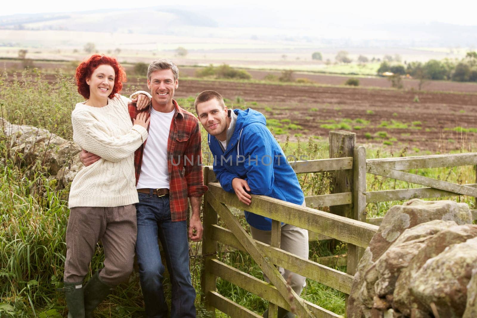 Adult group in countryside