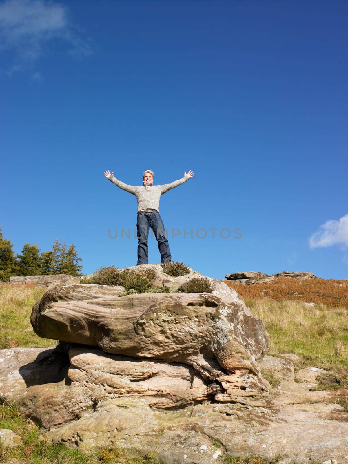 Young man in the country