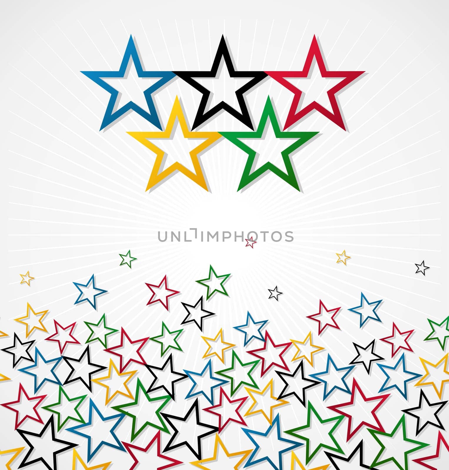 London Olympics games stars background. Vector file layered for easy manipulation and customisation.